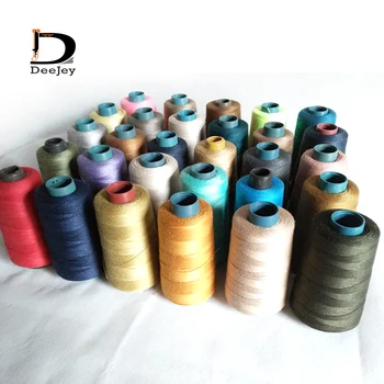 203 kalın dikiş ipliği polyester dikiş ipliği esas olarak kot için 24 renk seçimi 5 rolls/lot renk rulo başına 1000 metre