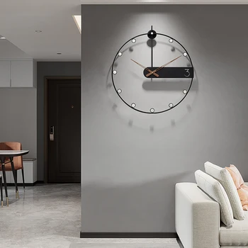 Duvar saati Dilsiz Basit Kuvars Saat Büyük Saat Oturma Odası Yaratıcı İskandinav Modern Moda Saat