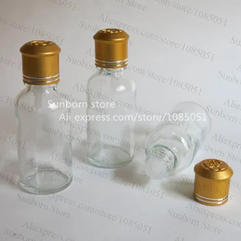 500 adet 30ml Şeffaf Uçucu Yağ şişesi 30cc Çakmaktaşı Cam damlalıklı şişe Ekleme ve vidalı kapak Kozmetik Şişe Toptan