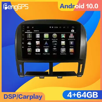 128G Android 10.0 Lexus LS430 2000-2006 Carplay Araba Multimedya Oynatıcı GPS Navigasyon otomobil radyosu Stereo Video Ana Ünite 2din