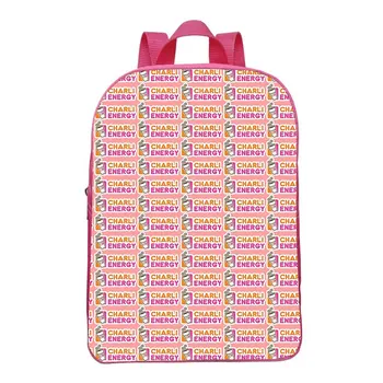 Charli Damelio Sırt Çantası Mini Küçük Bookbag Anaokulu okul çantası Erkek Kız Çantaları Çocuk Kawaii Moda Karikatür Sırt Çantası