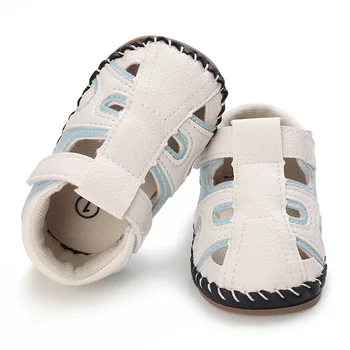 Yenidoğan çocuk sandaletleri TPR Taban Antiskid Oymak Ilk Yürüyüşe 3-6-12 Ay Yaz Bebek Erkek Bebek Sandalet bebek ayakkabısı