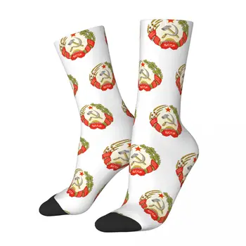 Yeni Erkek Erkek Çorap Rahat Sovyet Komünist Rus Çorap Polyester Kaykay kadın Çorap İlkbahar Yaz Sonbahar Kış