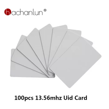 100 adet UID Kart RFID 13.56 mhz Yazılabilir Teksir Kopya IC Etiketi Kart Etiket Anahtarlık Token Ring Akıllı Çip Erişim Kontrolü için