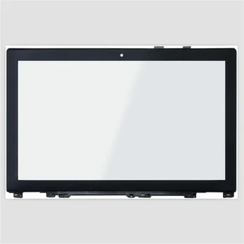 15.6 inç Panel Lenovo IdeaPad U530 20289 Dokunmatik Ultrabook dokunmatik ekran digitizer Ön Cam Panel Çerçeve ile