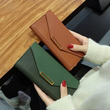 Uzun cüzdan Kadın Çantalar Püskül Moda bozuk para cüzdanı kart tutucu Cüzdan Kadın Yüksek Kaliteli Debriyaj Para Çantası pu deri cüzdan