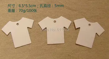 ücretsiz kargo boş tişört şekli beyaz kağıt giysi etiketi 6. 5x5. 5 cm/DIY fiyat etiketi/hediye ambalaj etiketi/giyim etiketi 500 adet çok