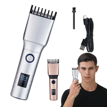 2022 Elektrikli Saç Düzeltici Akülü Tıraş Makinesi Sakal Düzeltici Şarj Edilebilir Saç Kesme makinesi saç makasları Erkekler Profesyonel