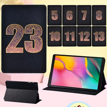 Tablet samsung kılıfı Galaxy Tab A 8.0 T290 T295 (2019) Yeni Anti-scratch Şanslı Numarası Serisi Kapak Folio Koruyucu Kabuk