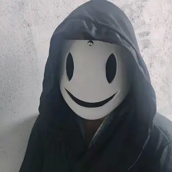 Tenkuu Shinpan Lateks Maske Yüksek Katlı Işgali Çünkü Maske Japon Keskin Nişancı Maskeli Adam Cadılar Bayramı Cosplay Sahne Yarım Yüz Başlık