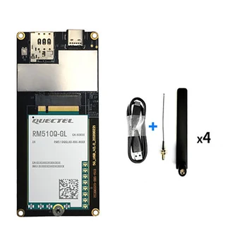 Quectel RM510Q-GL 5G sub-6GHz mmWave M. 2 modülü ile Tip-C 3.0 USB adaptör panosu 5G anten SMA Dişi IPEX4 MHF4 Pigtail