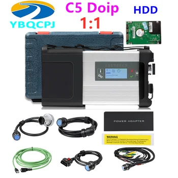 MB SD C5 DOIP Yıldız Tanı Wifi ve 2022.6 Yazılım HDD SSD Otomobil ve Kamyonlar için Plastik Kasa Daha İyi SD Connect Kompakt 4