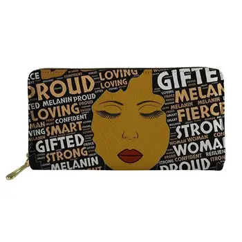 2020 Moda Yeni Bayanlar Cüzdan Deri el çantası Siyah Kız Baskı Kız kart tutucu Kadın Kart Paketi Para Çantaları