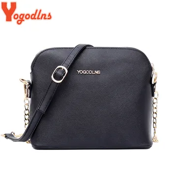 Yogodlns Marka Yeni tasarımcı çantaları Bayan Kabuk Çanta Crossbody Kadın askılı çanta Omuz Bolsa Feminina Ana Kesesi Zincir Çanta