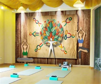 Avrupa retro nostaljik takım özel arka plan duvar kağıdı Güneydoğu Asya yoga stüdyosu 3D fotoğraf duvar özel duvar tablosu