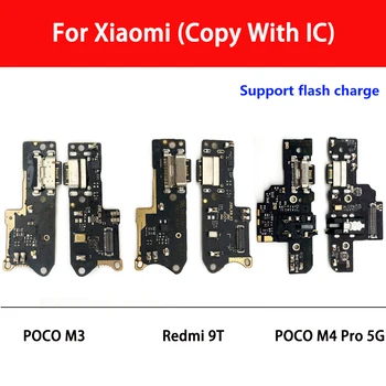 10 Adet Şarj şarj Portu Dock konektör Mikrofon Kurulu Flex Kablo Xiaomi Poco M3 M4 / Redmi 9T