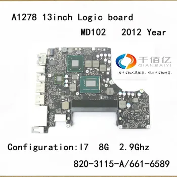 Dizüstü bilgisayar MD102 ana kurulu için Macbook pro A1278 mantık kurulu 13 