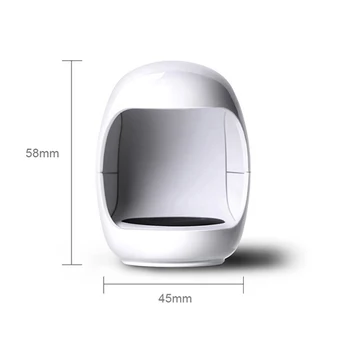 Mini Taşınabilir LED UV Tırnak Kurutucu Lamba Yumurta şeklinde Tek tırnak jeli Lehçe Kurutma Makinesi 3W BUTT666