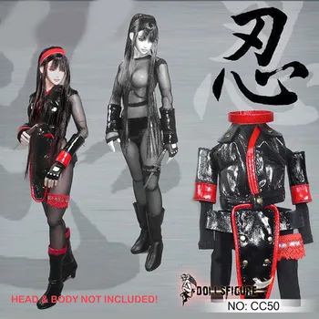 Stokta 1/6 Ölçekli Seksi Japon Kadın Ninja Takım Elbise Eldiven Modeli Fit 12 