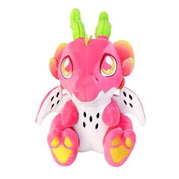 25cm Dragonfruit Ejderha peluş oyuncak Kawaii Ejderha Doldurulmuş Hayvan Bebek Oyuncak Yumuşak Karikatür Hayvan Peluş Hediye Çocuklar Kızlar için