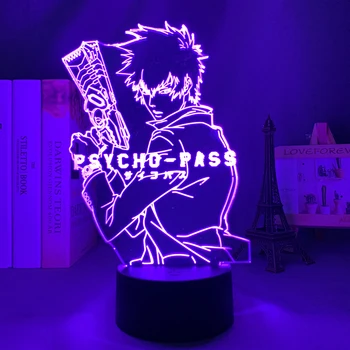 Manga Psiko geçiş için Led lamba Çocuk yatak odası Dekorasyon Gece Lambası doğum günü hediyesi odası masa Akrilik Anime 3d ışık Psiko Geçiş