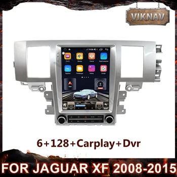 Android 128G Jaguar XF 2008-2015 İçin araç DVD oynatıcı GPS Navigasyon otomobil radyosu Stereo Multimedya Oynatıcı Kafa Ünitesi teyp 2 din
