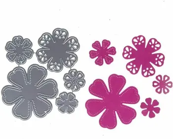 Çiçek Metal Kesme Ölür Stencil Scrapbooking Fotoğraf Albümü karton kutu Kabartma Zanaat DIY