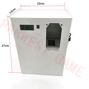 Beyaz renk boş metal jetonlu kontrol zamanlayıcı kutusu oyun makinesi çamaşır makinesi kontrolörü sikke zaman kontrol kutusu