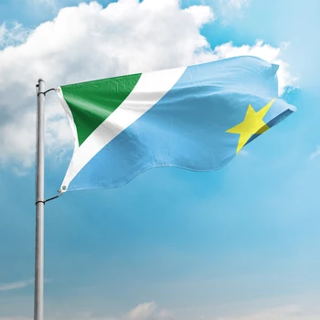 Bayrağı Mato Grosso Yapmak Sul 3 * 5FT 90 * 150 CM Brezilya Devlet Bayrakları Tasarım Özel Dekor Afiş Polyester UV Direnci Çift Dikiş