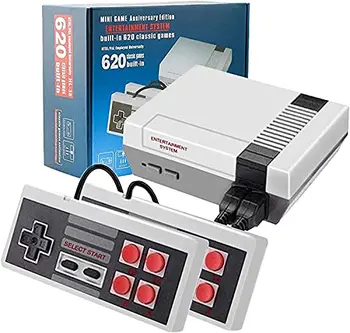 Klasik Retro Oyun Konsolu Mini Video Konsolları Oyun için 620 Oyunları ile NES Oyun Kolu Oyun-AV Çıkışı