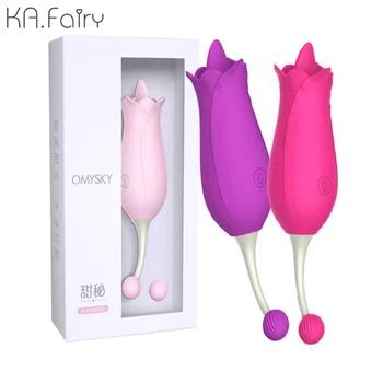 G-spot vibratör peri çiçek kadın yapay penis dil masaj özel klitoris orgazm mastürbasyon vibratör gül 