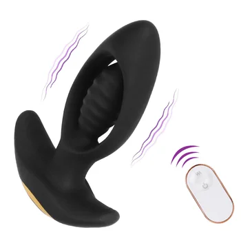Kablosuz Uzaktan Kumanda Butt Plug prostat Masajı Anal Plug Vibratör Yetişkin Ürünleri Seks Oyuncakları Erkekler Kadınlar İçin 9 Frekans