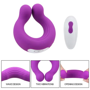 Horoz Halka 9 Hızları Vibratör Penis halkası Masajı Çift yüzük klitoris stimülatörü seks oyuncakları erkekler ve kadınlar için