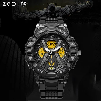 Yeni Batman Erkek Mekanik Saat Trend Çift Ekran Metal Kadran Spor elektronik saat Aydınlık Su Geçirmez İzle Çocuk Hediye