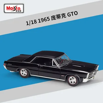Maisto 1:18 1965 Pontiac GTO Simülasyon Alaşım Bitmiş Araba Modeli Koleksiyonu Süs Hediyeler B582