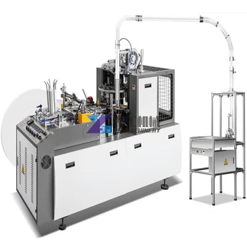 Tam Otomatik Tek Kullanımlık Kağıt Kahve Karton Bardak Yapma Makinesi Tüm Üretim Hattı