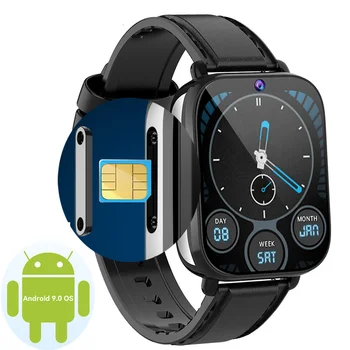 XiaoMiAndroid Sistemi akıllı saat Erkekler 1.75 İnç Kamera Smartwatch Kadınlar 4G + 128G Bellek GPS Spor İzci Saat Spor