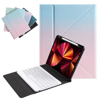 Ipad Hava 4 için Klavye Durumda Kalem Tutucu ile iPad Pro için 11 2021 2020 2018 Hava 4 10.9 inç 4th 2020 Klavye Kapağı