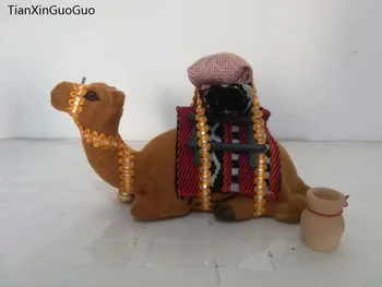 plastik ve kürk eğilimli deve yaklaşık 18x10 cm sert modeli pervane, zanaat ev masa dekorasyon oyuncak hediye w0342