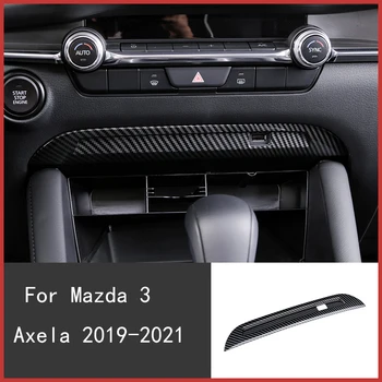 Araba Merkezi Kontrol USB Dekoratif Çerçeve İç Modifikasyonu Kapak Trim için Mazda 3 Axela 2020 2021 2019 Araba Aksesuarları