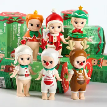 6 adet Sonny Melek mini şekil seti noel serisi Kewpie bebek bebekler sevimli oyuncaklar orijinal kutuları çocuklar için hediye