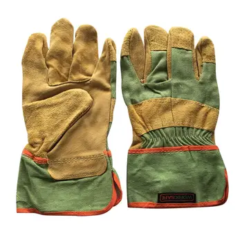 Yanmaz Dayanıklı İnek Deri Kaynakçı Eldivenleri Anti-ısı İş koruyucu eldiven Kaynak Metal El Aletleri Deri kaynak eldivenleri