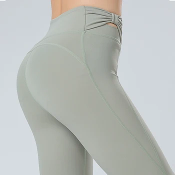 Kadınlar Yoga Spor Pantolon Yüksek Bel Push Up Egzersiz Tayt Gym Fitness Eğitim Çıplak Hissediyorum Hızlı Kuru dar pantolon Kadın