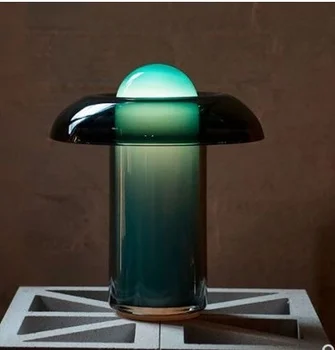 tüy başucu masa dekor noel komodinler modern cam masaları yeşil seramik lamba bankacılar lamba cam seramik kabak lamba