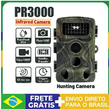 PR3000 32MP 1080 P Gece Fotoğraf Video Alarak takip kamerası Çok fonksiyonlu Açık Huntings Hayvan Izleme Kamera IP54 Su Geçirmez