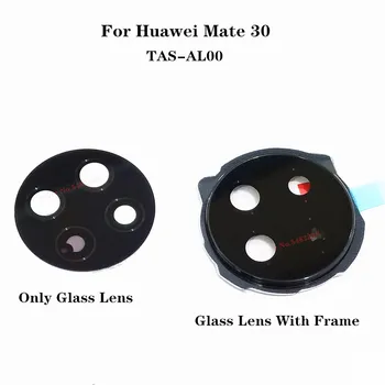 Orijinal Arka Kamera Cam lens kapağı İçin Huawei Mate30 Mate 30 TAS-AL00 Arka Kamera Dış Cam Lens İle Çerçeve Kamera Halkası