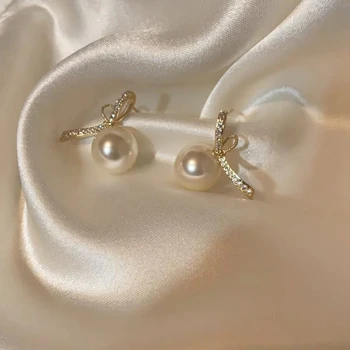 DIY Yapma Yay Düğüm S925 Ayar Gümüş Küpe Tabanı Bağlar Bulguları Montaj Ayarları Parçaları Parçaları 3 çift / grup HİÇBİR İNCİLER