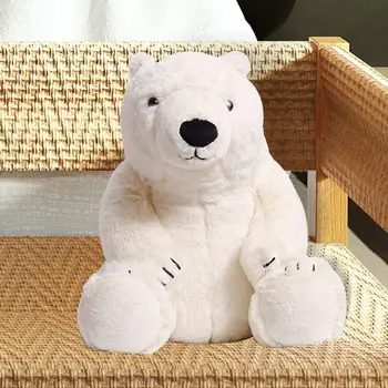 Simülasyon kutup ayısı peluş oyuncak peluş yastık bebek oyuncak ev dekorasyon için
