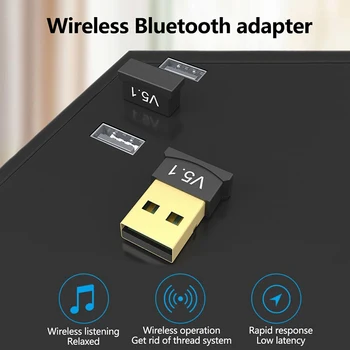 Usb Bluetooth Alıcısı BT Verici Aptx Mini Adaptörü USB Bluetooth 5 1 Sürücü Ücretsiz Adaptörü İçin Windows 7/8/8.1/11
