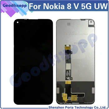 Nokia 8 V 5G UW lcd ekran dokunmatik ekranlı sayısallaştırıcı grup Nokia 8 V İçin Ekran Değiştirme